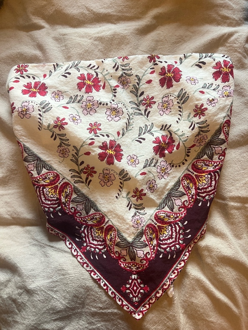 Floral Strapless Top